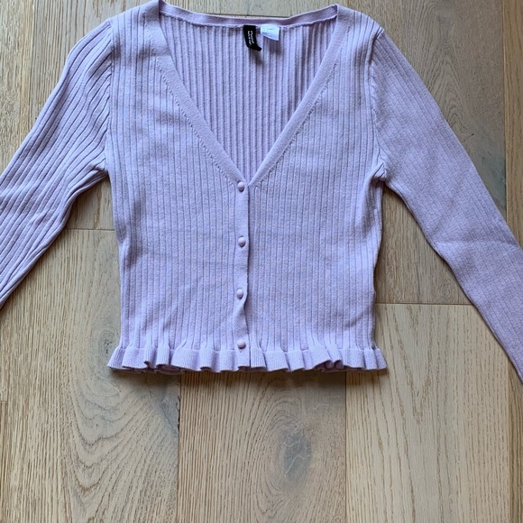 lavender purple cardigan - Picture 3 of 4